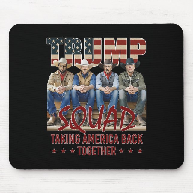 Mousepad Trump Vance Kennedy Elon Squad Levando a América B (Frente)