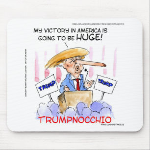 Mousepad Trumpnocchio Coisas Divertidas de Donald Trump