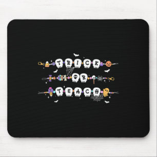 Mousepad Truque Ou Ensino Feliz Professor Feliz Halloween B
