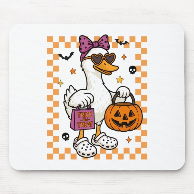 Mousepad Truque Ou Tratamento De Coquetes De Arco Ghost Hal (Frente)