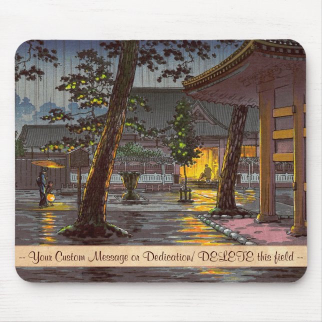 Mousepad Tsuchiya Koitsu esboça o templo de Takanawa (Frente)