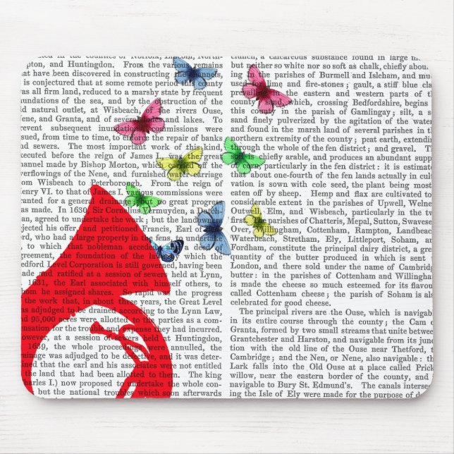 Mousepad Tuba com borboletas (Frente)