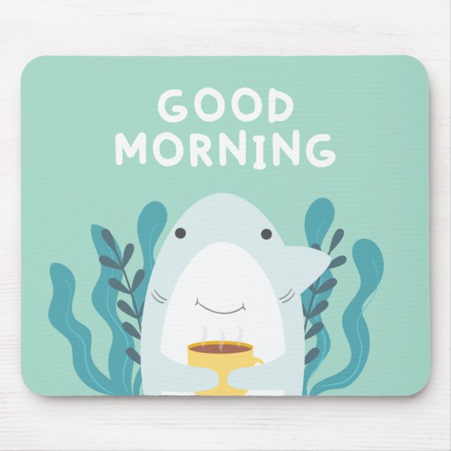 Mousepad Tubarão Café (Frente)