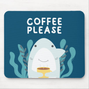 Mousepad Tubarão-café