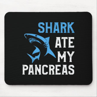 Mousepad Tubarão Comeu Pâncreas Engraçado T1d Diabético Tip