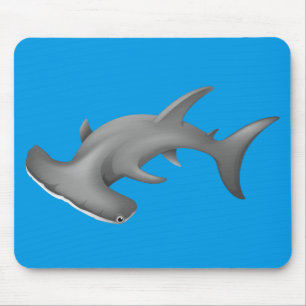 Mousepad Tubarão de Hammerhead animado