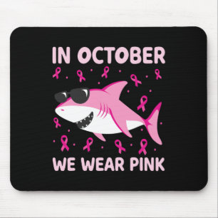 Mousepad Tubarão Em Outubro Vestimos Crianças De Cancer Ros