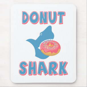 Mousepad Tubarão que come uma rosquinha