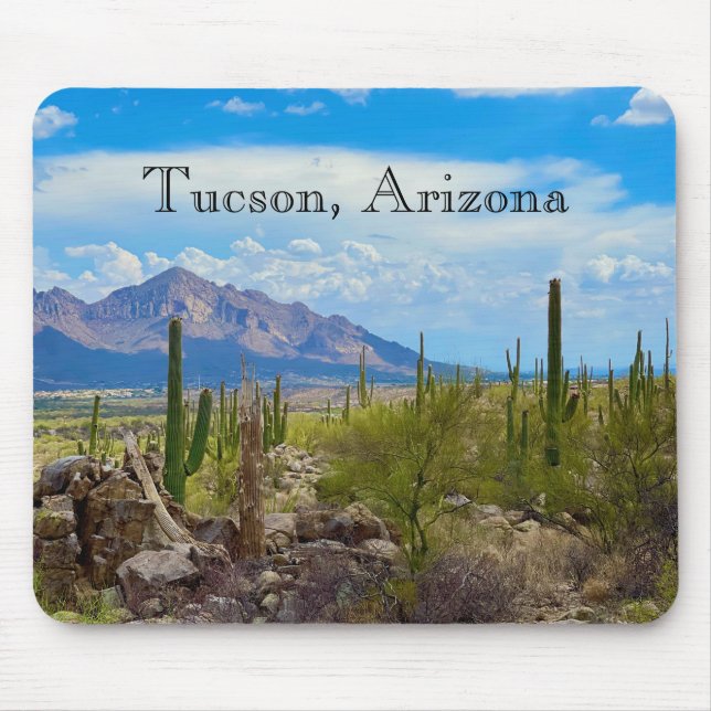 Mousepad Tucson Arizona Desert Southwest Cactus Foto (Frente)