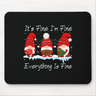 Mousepad Tudo bem, estou bem, tudo é bom Cristo Gnomo