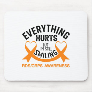 Mousepad Tudo dói eu ainda estou sorrindo - Rsd Crps Awar