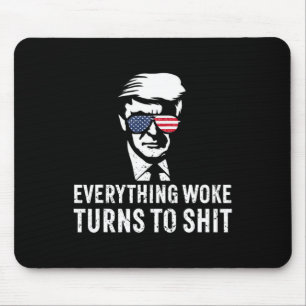 Mousepad Tudo Engraçado Trump Acorda Vira Citação 