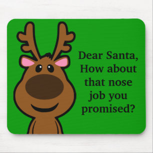 Mousepad Tudo que eu quero para o Natal é cirurgia plásti