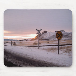 Mousepad Tulelake, por do sol do inverno de Califórnia