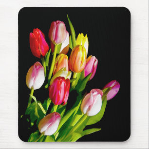 Mousepad Tulip Painting - Arte Flor Original
