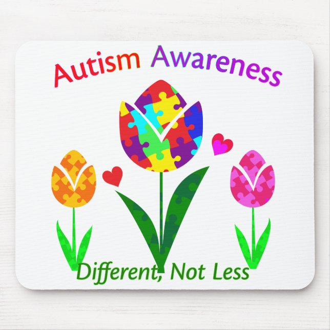 Mousepad Tulipa de Sensibilização Autismo (Frente)