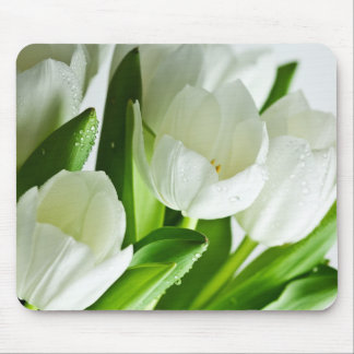 Mousepad Tulipas brancas