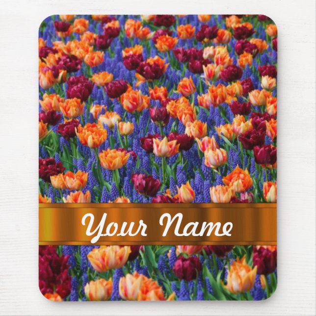 Mousepad Tulipas coloridas (Frente)