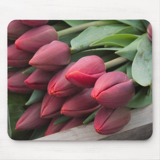 Mousepad Tulipas frescas de Primavera (Frente)