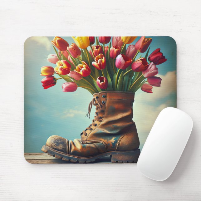 Mousepad Tulipas No Arranque Antigo (Com mouse)