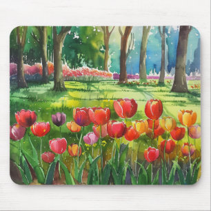 Mousepad Tulipas no Parque