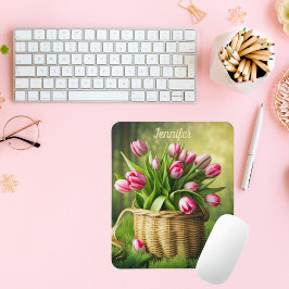 Mousepad Tulipas Rosa Do País