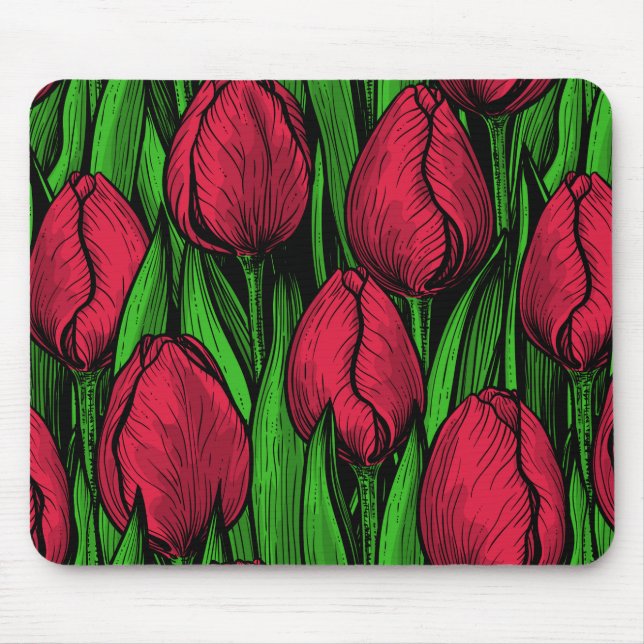 Mousepad Tulipas vermelhas (Frente)