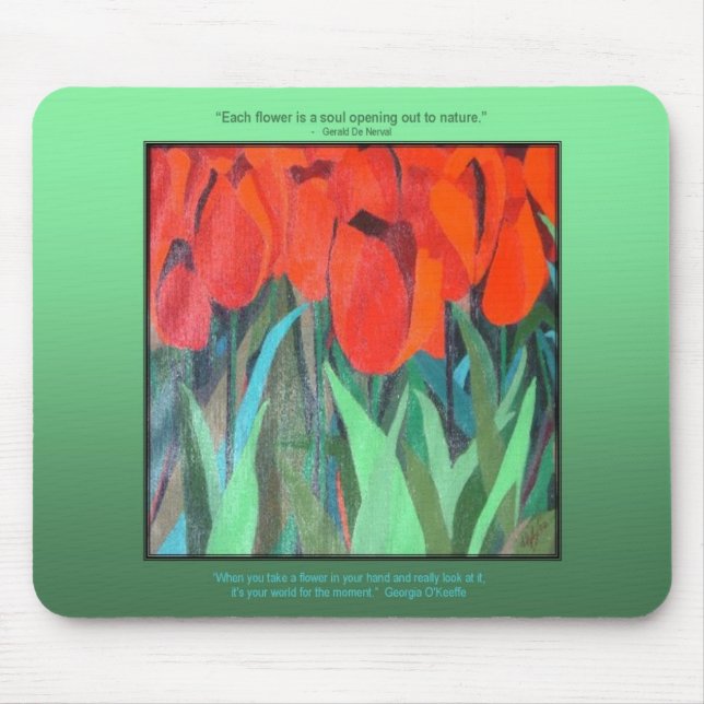 Mousepad Tulipas vermelhas por dlgblack sofinee.com (Frente)
