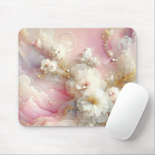 Mousepad Tulle Floral Abstrato Contemporânea