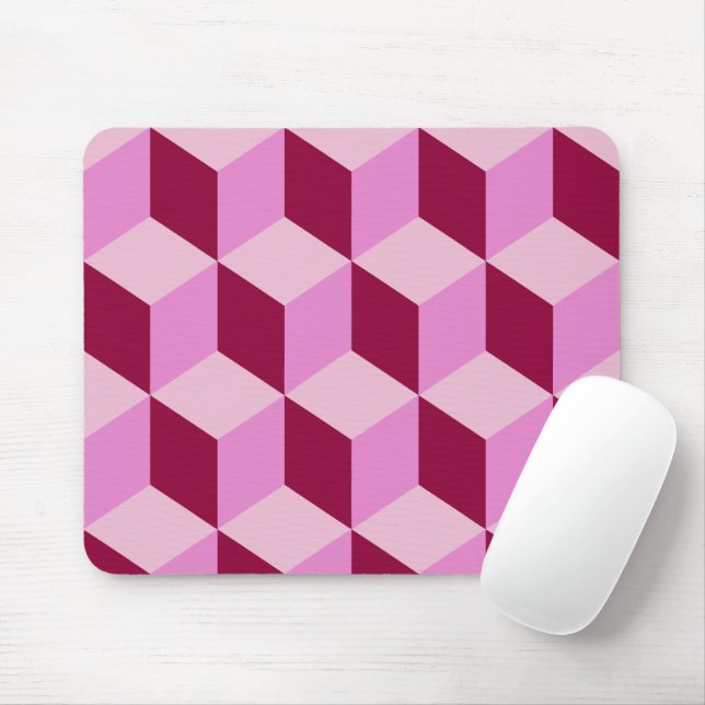 Mousepad Tumbling Girly Pink Bloqueia Padrão Invisível (Com mouse)
