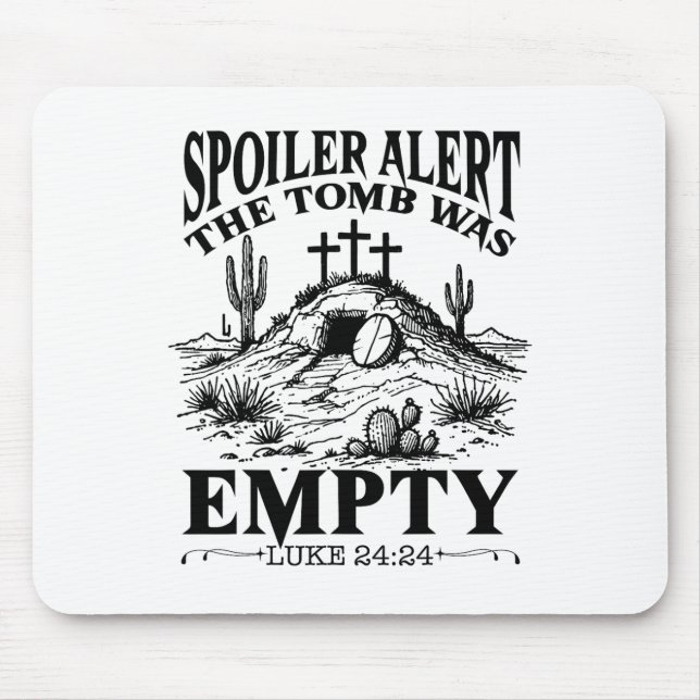 Mousepad Túmulo de Alerta para Criminosos Cristãos Religios (Frente)