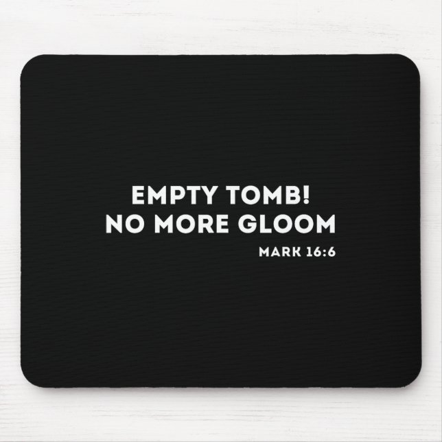 Mousepad Túmulo Vazio Jesus Páscoa Cristão (Frente)