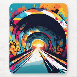 Mousepad Túnel com arte de Grafite