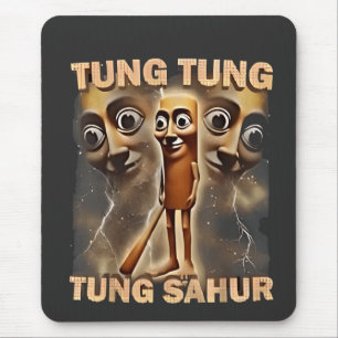 Mousepad Tung tung sahur Brainrot Meme