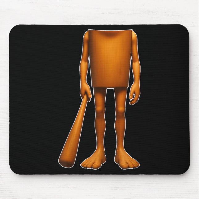 Mousepad Tung Tung Sahur Funny Italiano Brainrot Halloween  (Frente)
