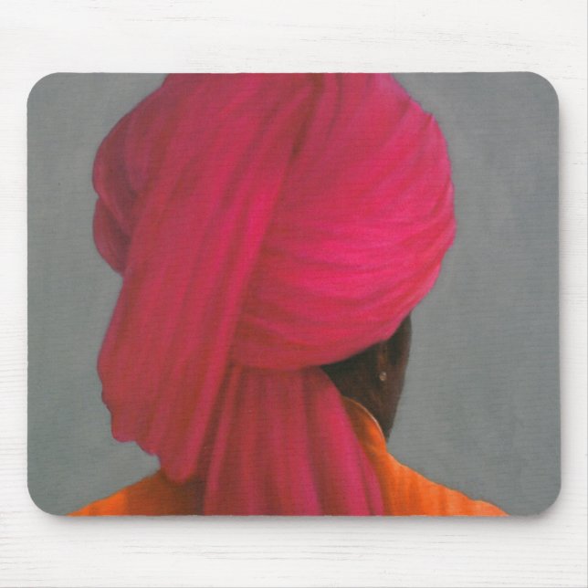 Mousepad Turbante cor-de-rosa (Frente)