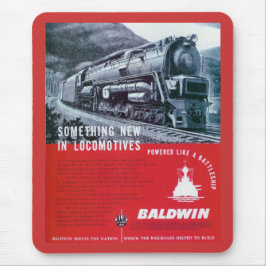 Mousepad Turbina de vapor da locomotiva S-2 PRR de Baldwin