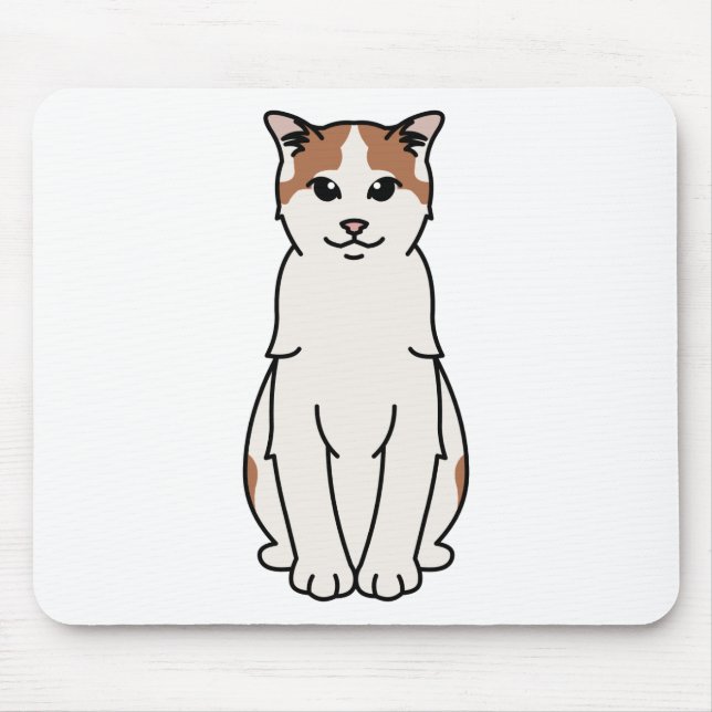 Mousepad Turco Van Gato Desenhos animados (Frente)