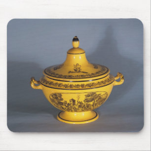 Mousepad Tureen com design preto do impressão, c.1820
