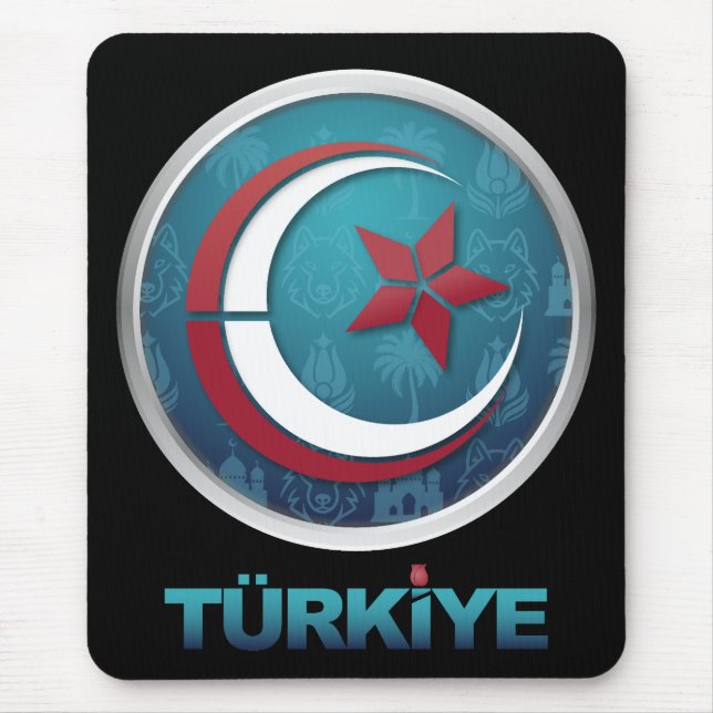 Mousepad Turkey Turkiye Europe Asia (Frente)