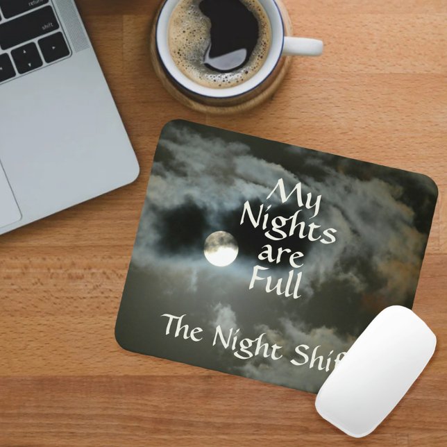 Mousepad Turno da Noite Minhas Noites São Plenas de Mouse L (Criador carregado)