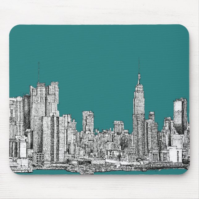 Mousepad Turquesa escura NYC (Frente)