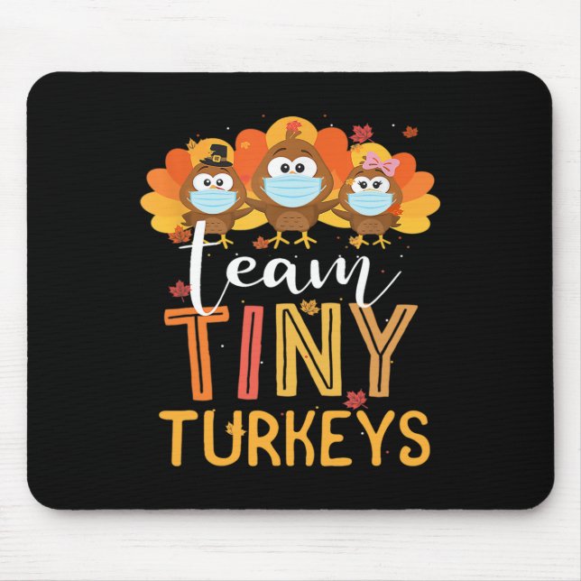 Mousepad Turquia Equipe de Ação de Graças Pequena Enfermeir (Frente)