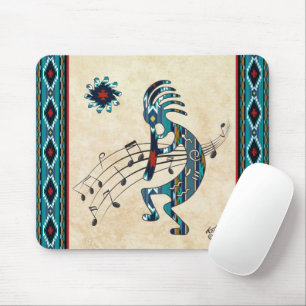 Mousepad Turquoise Kokopelli