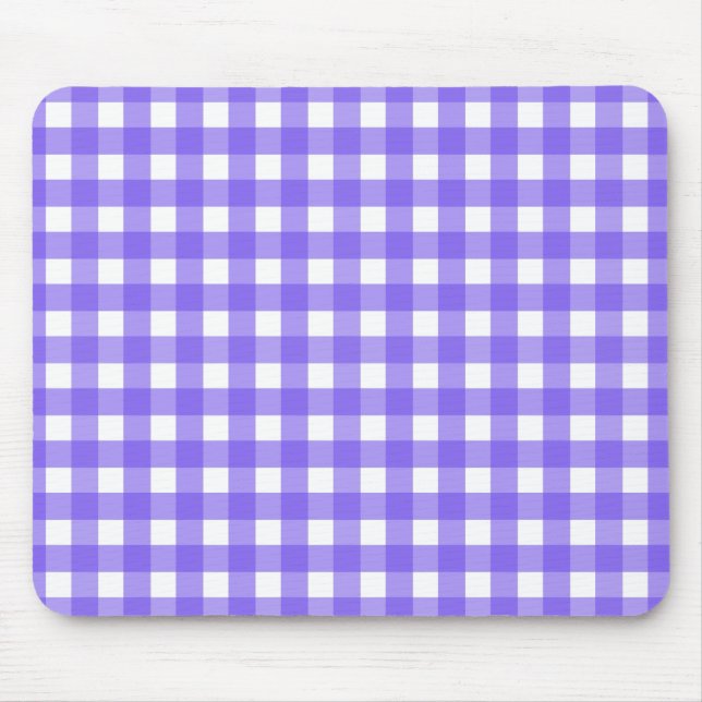 Mousepad Turwinkle e gingham branco (Frente)