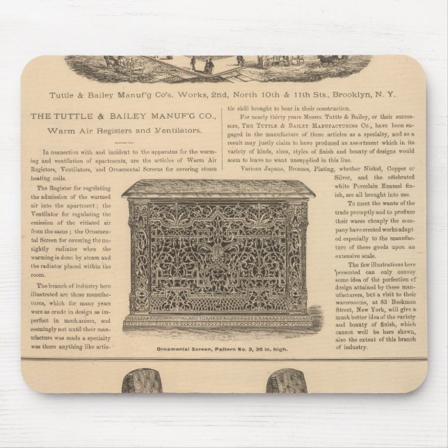 Mousepad Tuttle and Bailey Manufacturing Company (Frente)