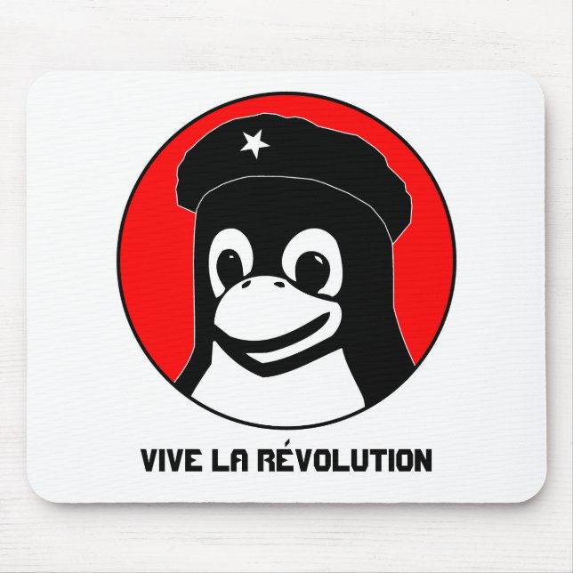 Mousepad Tux Guevara, la RÃ©volution de Vive (Frente)
