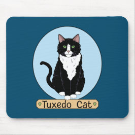 Mousepad Tuxedo Cat