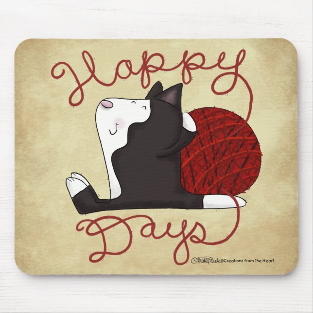 Mousepad Tuxedo Cat - Dias Felizes (Frente)