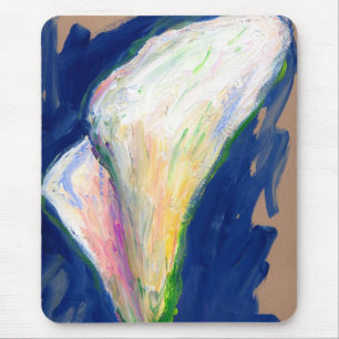 Mousepad Tuxedo Cuff Lily Flowers Pintura